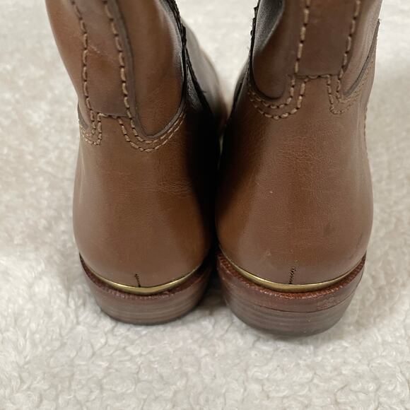 Coach Laguna Riding Boots Leather Knee High Equestrian Brown Flat 6.5 - Picture 6 of 9